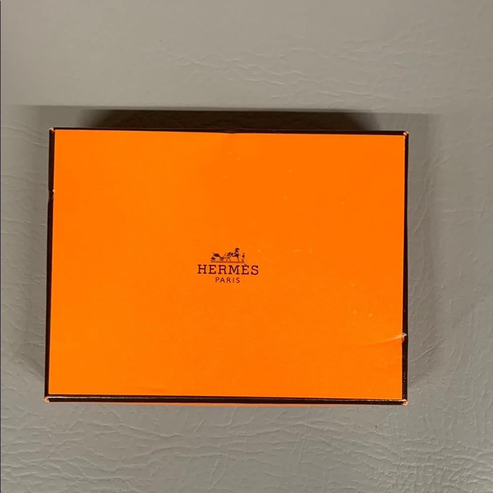 HERMES Paris Orange Gift Box 14cm x 10.5cm x 3cm